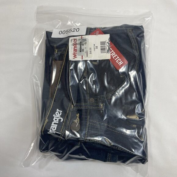 Wrangler Denim Shorts Men's 32x11 Blue Free Stretch Straight Fit Preppy American - Picture 8 of 8